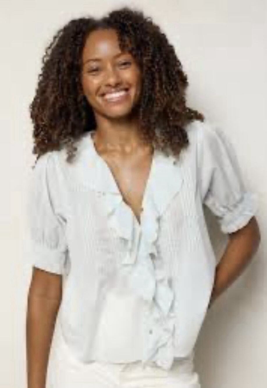 NATURAL LIFE My Favorite Cotton Top - Beige Size M